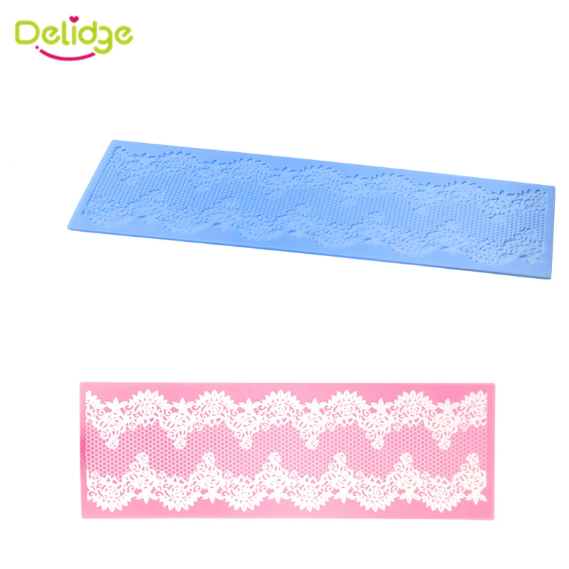 

Delidge 1pc Lace Silicone Cake Mold Wedding Cake Baking Tools For Kitchen Chocolate DIY Cupcake Fondant Decorating Moulds