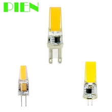 12 В LED G4 g9 лампы COB затемнения 220 В 110 В 24 В Bombillas светодиодов 6 Вт 9 Вт равные галогенная 90 Вт лампы для люстры бесплатная доставка 2 шт.