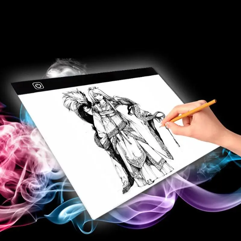 Графический планшет A3 A4 A5 светодиодный планшет для рисования тонкий художественный Трафаретный Рисунок световая панель-бокс копировальный стол коврик трехуровневый дропшиппинг