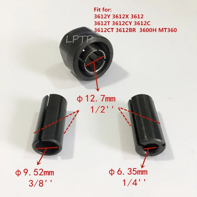 

Router Collet Cone Nut for MAKITA 3612br 3612Y 3612X 3612T 3612CY 3612C 3612CT 3612 3600H MT360 MT362 router parts