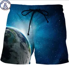 Мужские s хипстерские летние быстросохнущие пляжные боксерские шорты модные 3D Печатные шорты мужские брендовые хип-хоп шорты мужские