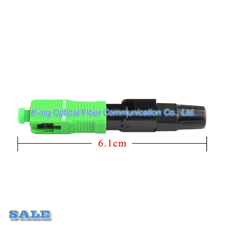 10 шт. волоконно-оптический Быстрый разъем SC/APC покрытый провод разъем для вещания CATV/FTTH