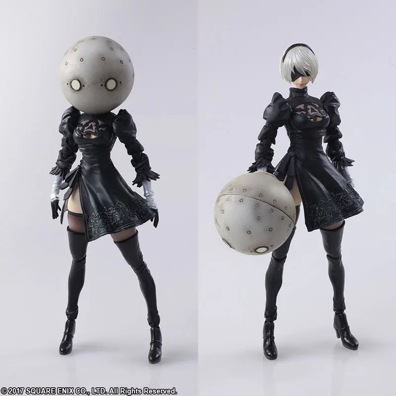 14cm NieR Automata YoRHa No. 2 Type B 2B fighting action figure PVC toys collection doll anime cartoon model for Christmas gift