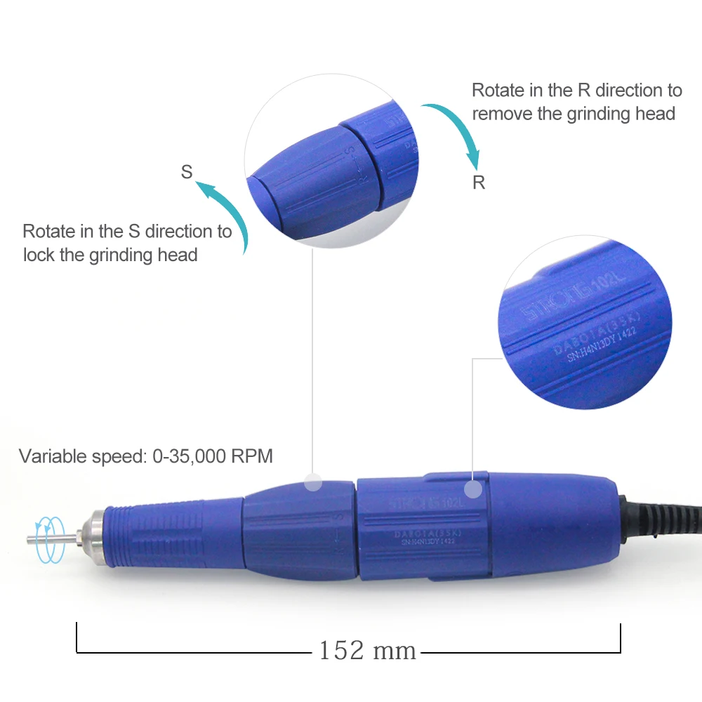 Online 35000 RPM Elektrische Schneider Für Maniküre Nagel Bohren Starke 210 Zubehör Nail art Ausrüstung Maniküre Bohrer Nail art Werkzeuge