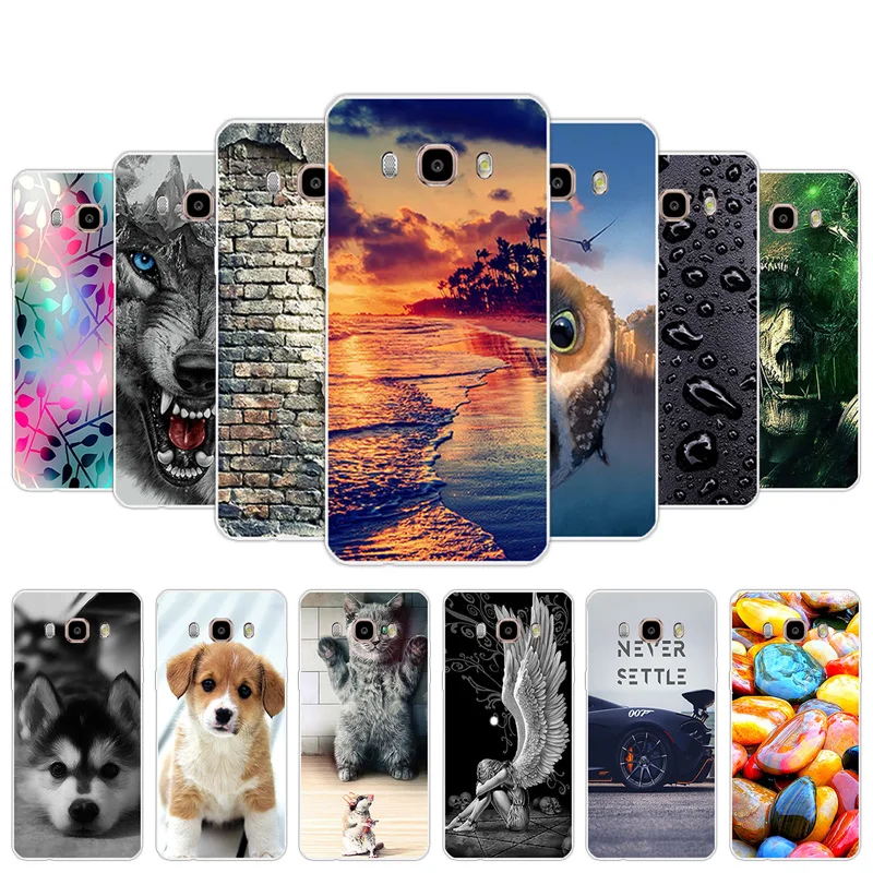 

Cases for Samsung Galaxy J510 Silicone Back Cover Painted for Galaxy J5 2016 j 510 5.2" Phone Capa Slim Clear TPU Flexible Shell