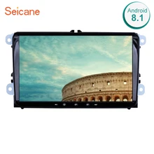 Seicane 9 “Android 8,1 GPS автомобильный радиоприёмник для сиденье Toledo Leon Volkswagen Golf, Volkswagen Polo Passat Tiguan Sharan Caddy 2Din головное устройство стерео проигрыватель