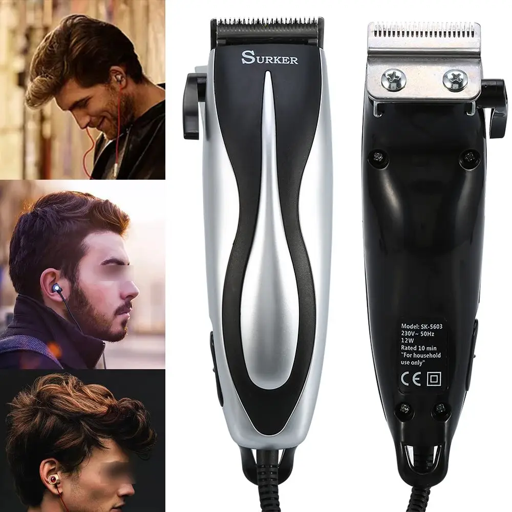 SURKER SK-5603 Rechargeable Hair Trimmer for Men and Kids Strip-line Hair Cutting Machine Adjustable Electric Hair Clipper SURKER SK-5603 Rechargeable Hair Trimmer for Men and Kids Strip-line Hair Cutting Machine Adjustable Electric Hair Clipper
