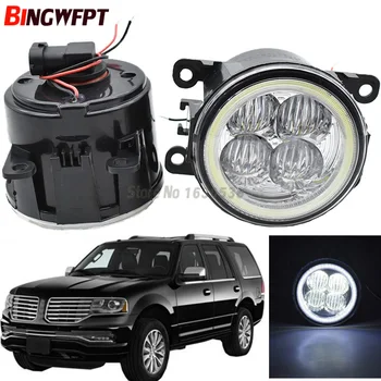 

2x Super Bright Angel Eyes White Blue Led Fog light For Lincoln Navigator 5.4L V8 2007-2014