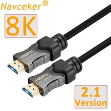 Последний 48 Гбит/с 8K HDMI 2,1 кабель BT2020 8K@ 60Hz 2,1 HDMI кабели 4K Кабо HDMI 2,1 UHD HDMI кабель 2,1 HDR 8K кабель для PS4 LG tv