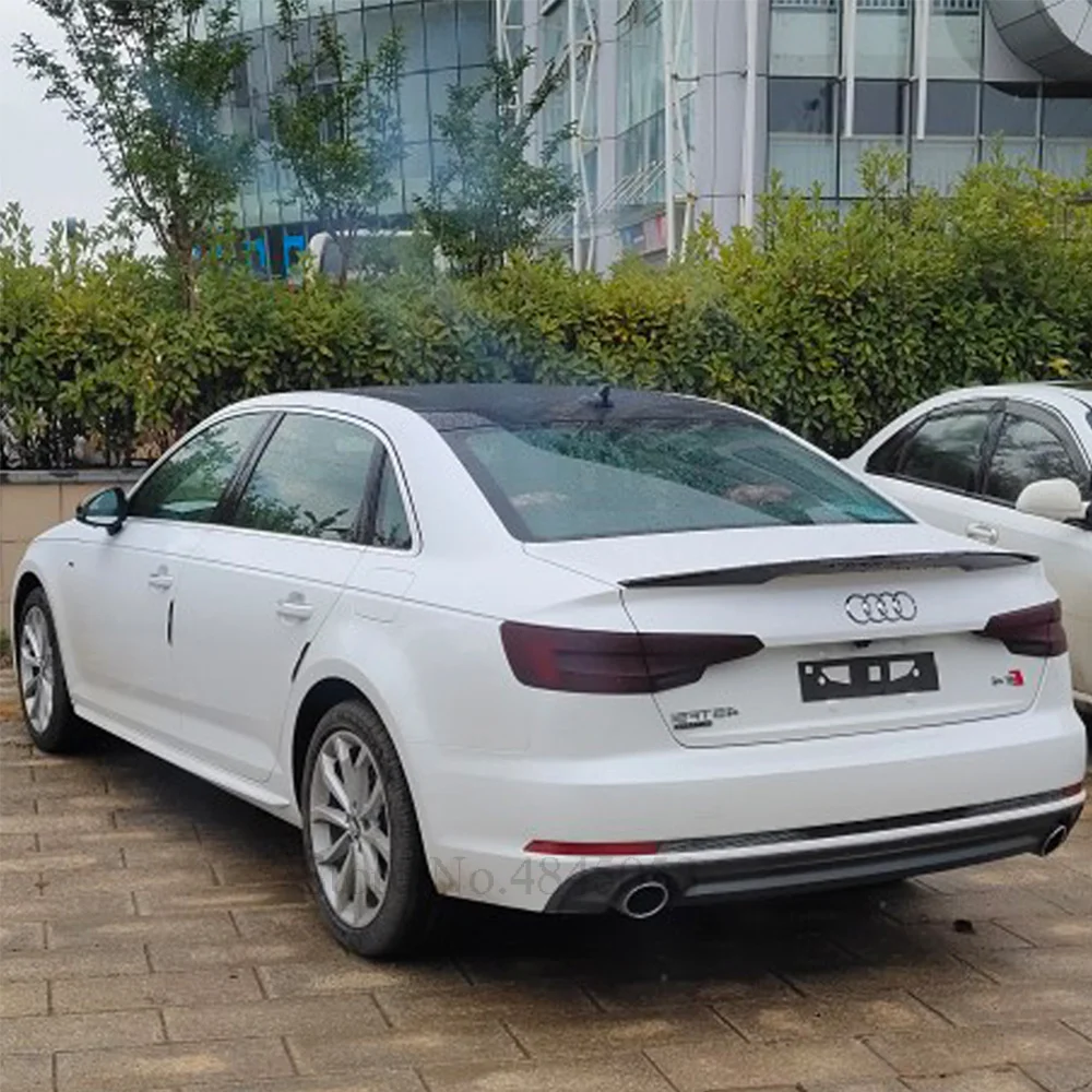 Для Audi A3 S3 Sedan 4 двери спойлер из углеродного волокна 2014 до 2018 АБС пластик