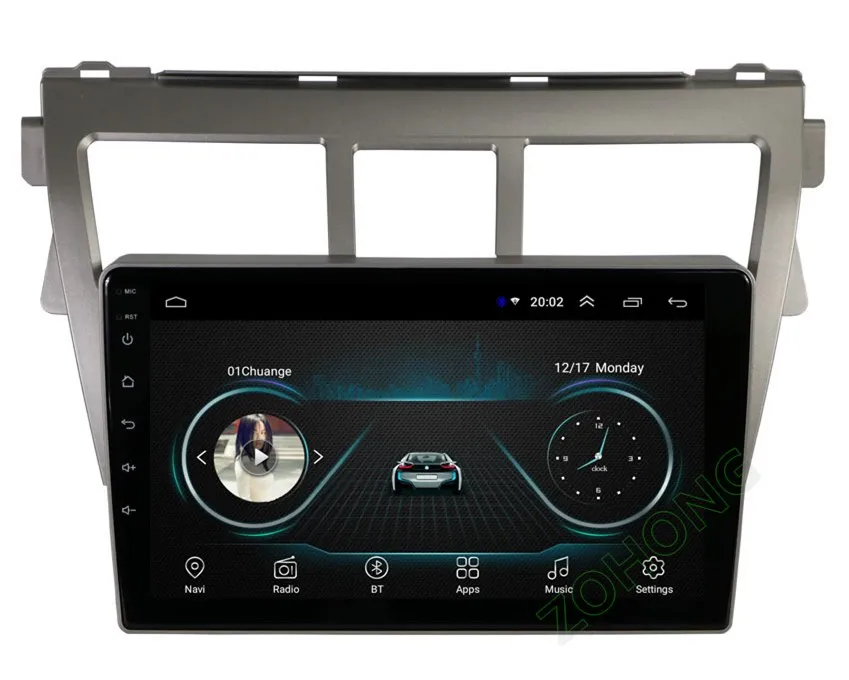Flash Deal 4G 2+32Gb 9inch 2.5D Android car dvd Multimedia player GPS for Toyota Vios Yaris Belta CAR gps navigation Radio Stereo recorder 19