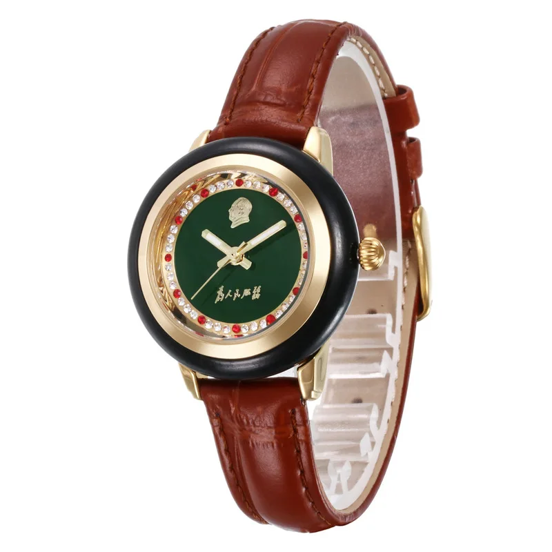 

2020 Hotan Jade Watch Fashion Couple Waterproof Quartz Matching Certificate Manufacturer Source One By
