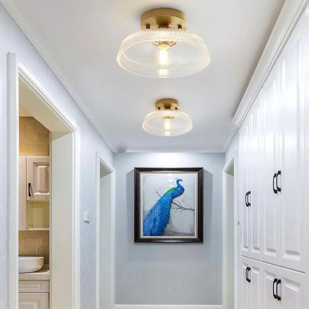  Nordic Glass Ceiling lamp Retro Loft Vintage Ceiling Light Russia Dining Room Modern corridor coppe - 32971738412