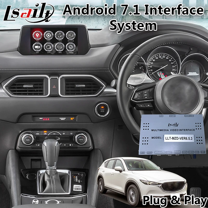  Lsailt Android 7.1 Car GPS Navigation Box for Mazda 6 MZD system with 3GB RAM 32GB ROM T7  video in