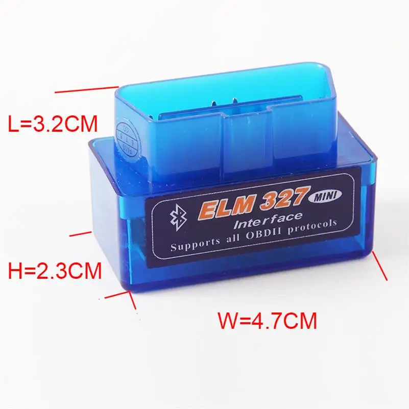 Автомобильный мини сканер KANOR последней версии ELM327 ELM 327 Bluetooth OBD2 для Android Torque OBDII