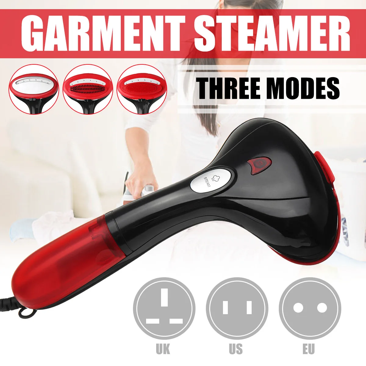 

110-240V New Mini Steam Iron Handheld dry Cleaning Brush Clothes Household Appliance Portable Travel Garment Steamers Clothes