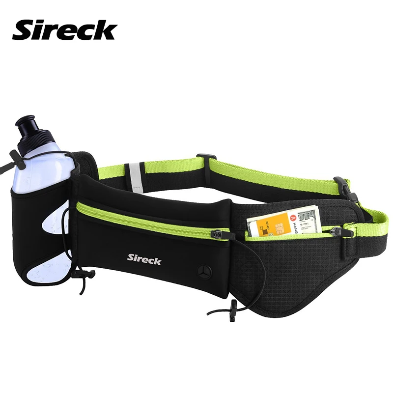 Sireck Сумка для бега для мужчин женский спортивный для бега гидрационный ремень держатель бутылки для воды поясная сумка для пробежек спортивная сумка для бега аксессуары для бега