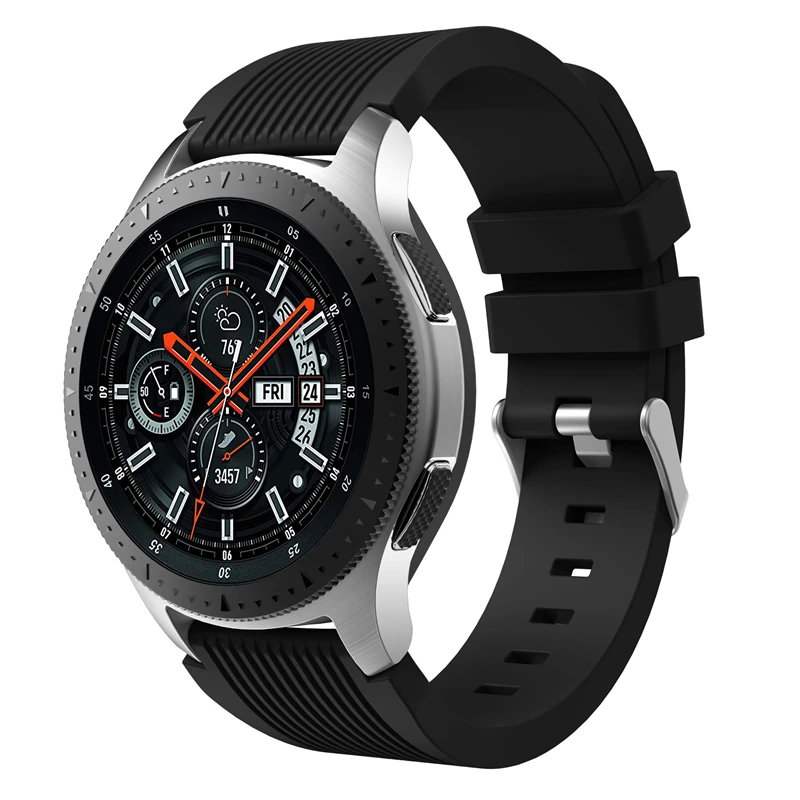 

22mm Silicone Sport Watch Band Replacement Strap Bracelet for Samsung Galaxy Watch 46mm Gear S3 Frontier/Classic Smart Watch