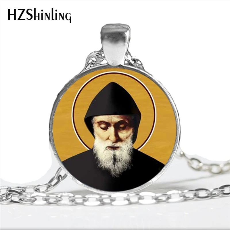 Стеклянные купольные украшения колье в стиле Saint Charbel с рисунком новый дизайн