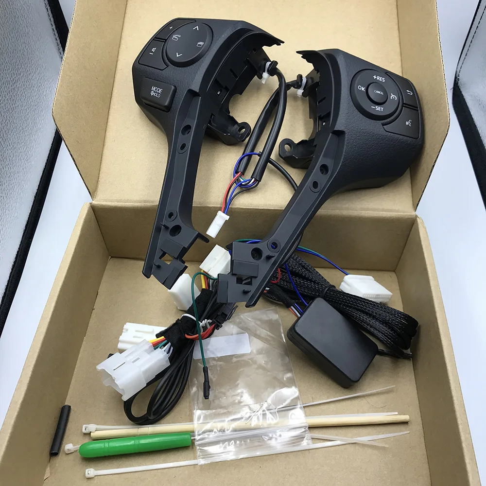

Plastic Multi-function steering wheel button with cables Cruise Control For Toyota RAV4 For Toyota Corolla Cruise Control Button