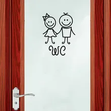 3d стикер на стену s съемный милый мужчина женщина Дети Санузел Туалет WC наклейка СЕМЬЯ DIY Декор Украшение chambre