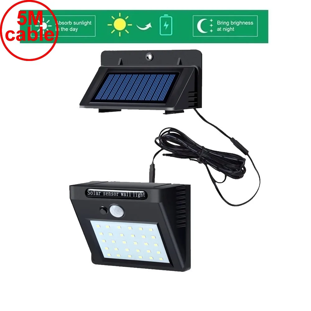

30 LEDs Solar Powered Lights Outdoor Wireless Motion Sensor Lighting Security Waterproof Wall Spot light Street Pathway Lighting