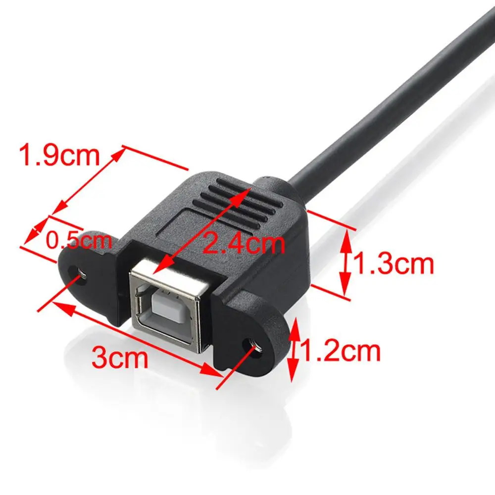 Lballist USB 2 0 Удлинительный кабель для принтера типа B папа Тип мама с отверстием винт