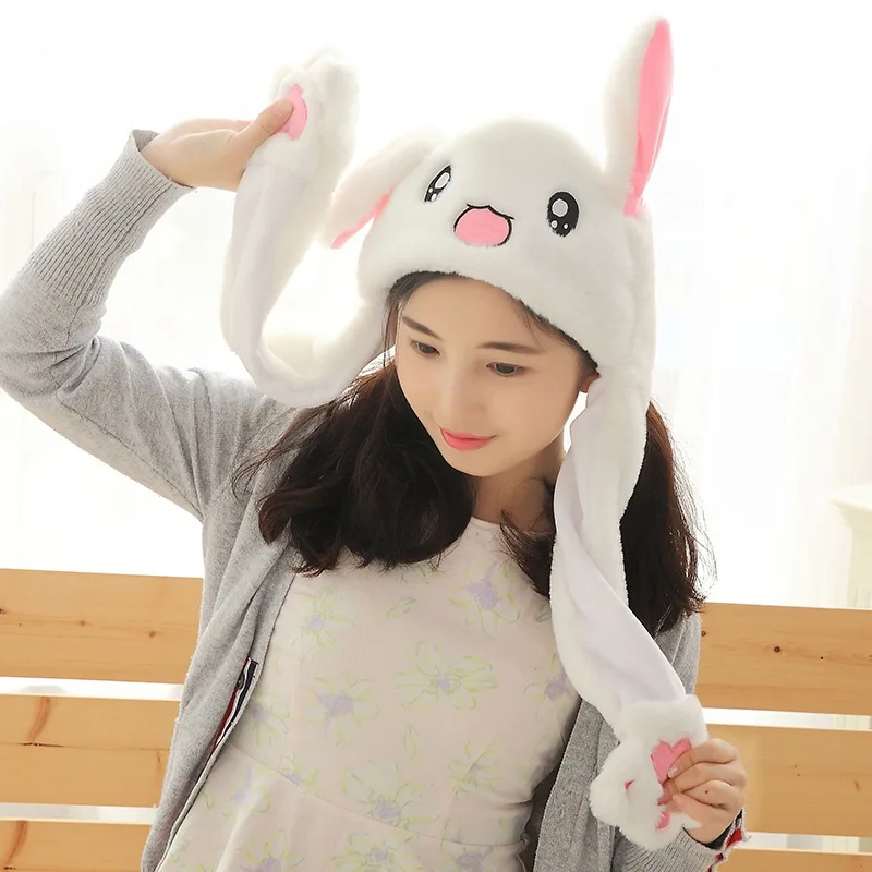Le orecchie mobili cappello, cappello Del Coniglio che si sposta tenere  premuto il dell'orecchio regalo di Giorno dei bambini, di natale per i  bambini di due dimensionale carino cappello animale|Party Hats| -