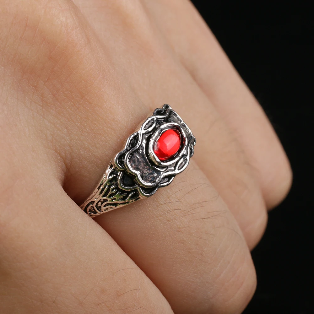 Cosplay Game Dark Soul Ring Life Ring Dark Vintage Ring Fashion Ring Size 9 Unisex Halloween Party Prop (3)
