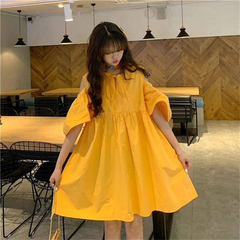 

Solid Office Dress Shirt Girls Casual School Women's Clothes Japan Kawaii Female Tops Summer Korean Harajuku Dresses For Women