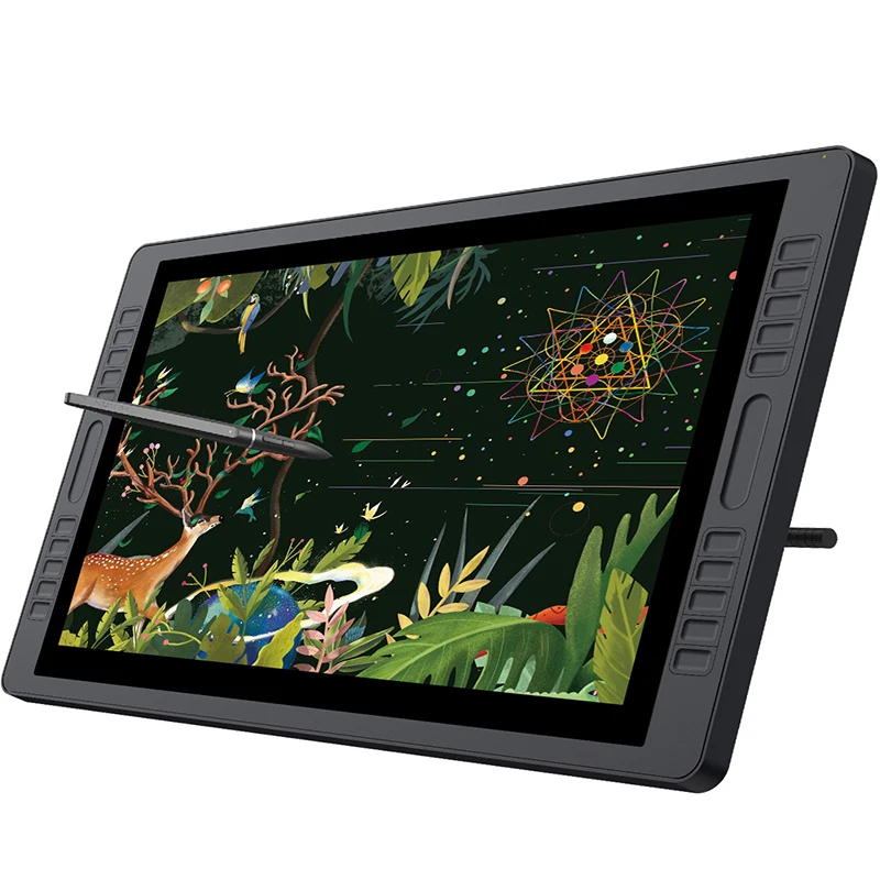 huion kamvas gt 221 pro 8192 levels pen display drawing tablet
