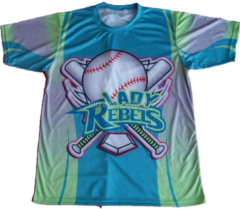 Men's custom full printing sublimation print baseball wearin Baseball