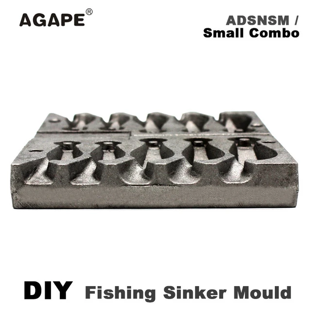 Agape Diy Fishing Bean Sinker Mould Adbesm/#5 Bean Sinker 80g 3 Cavities -  Fishing Tools - AliExpress