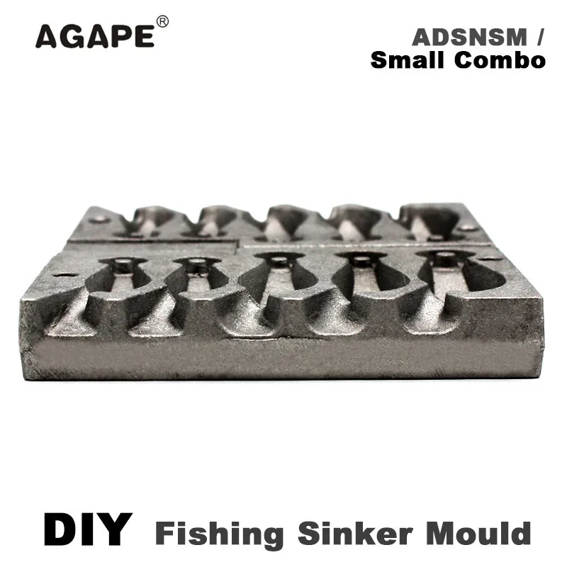 

Agape DIY Fishing Snapper Sinker Mould ADSNSM/Small Combo Snapper Sinker 28g 56g 84g 5 Cavities