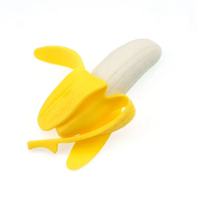 Juguete elástico de simulación de plátano para niños, juguete