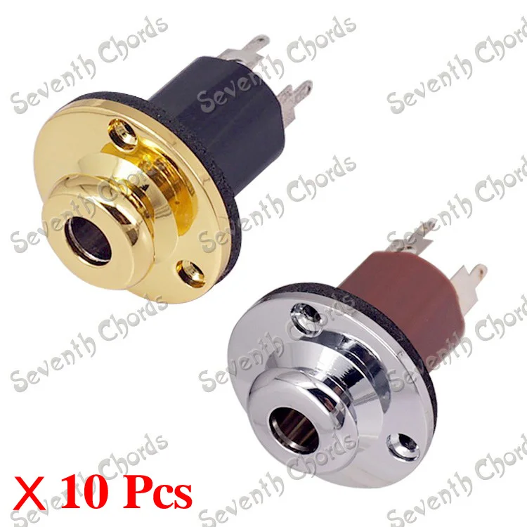 10 Pcs 1/4" Bass Guitar output Input End Pin Jack 6.35 Acoustic Guitar