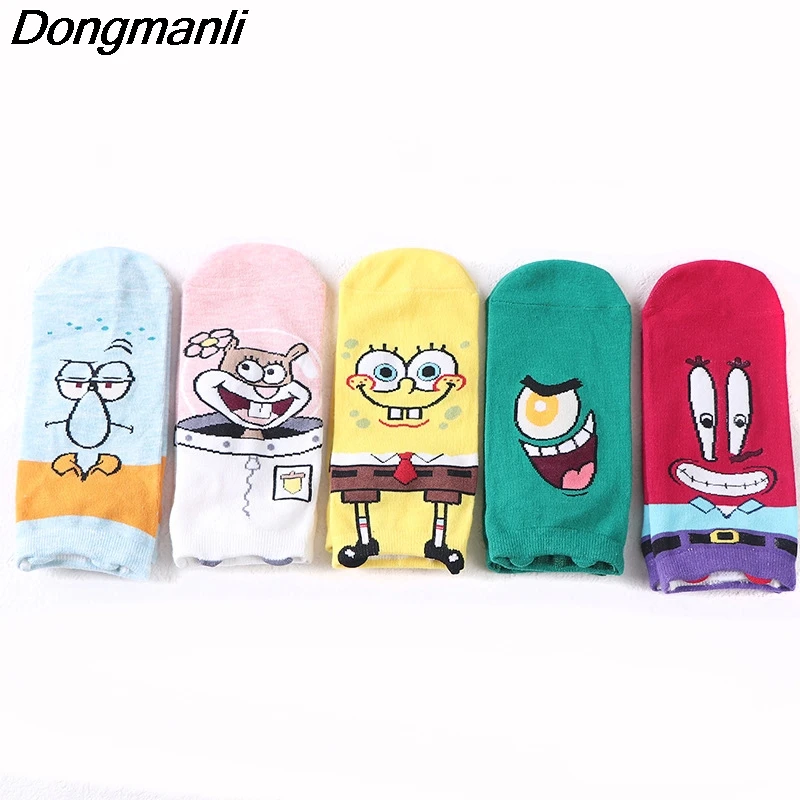 

P3904 1 Pair Fashion Cartoon Sweet Personality Printing Pattern Cotton Socks Character Socks Cute Socks