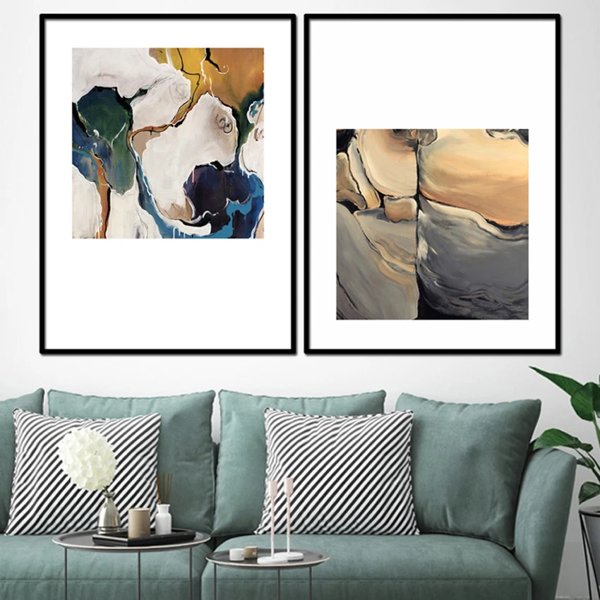 

Abstract PVC Self-adhesion Wall Paintings Home Decor Wallpaper Posters Wall Art Oil Stickers Pictures for Living Room FA862