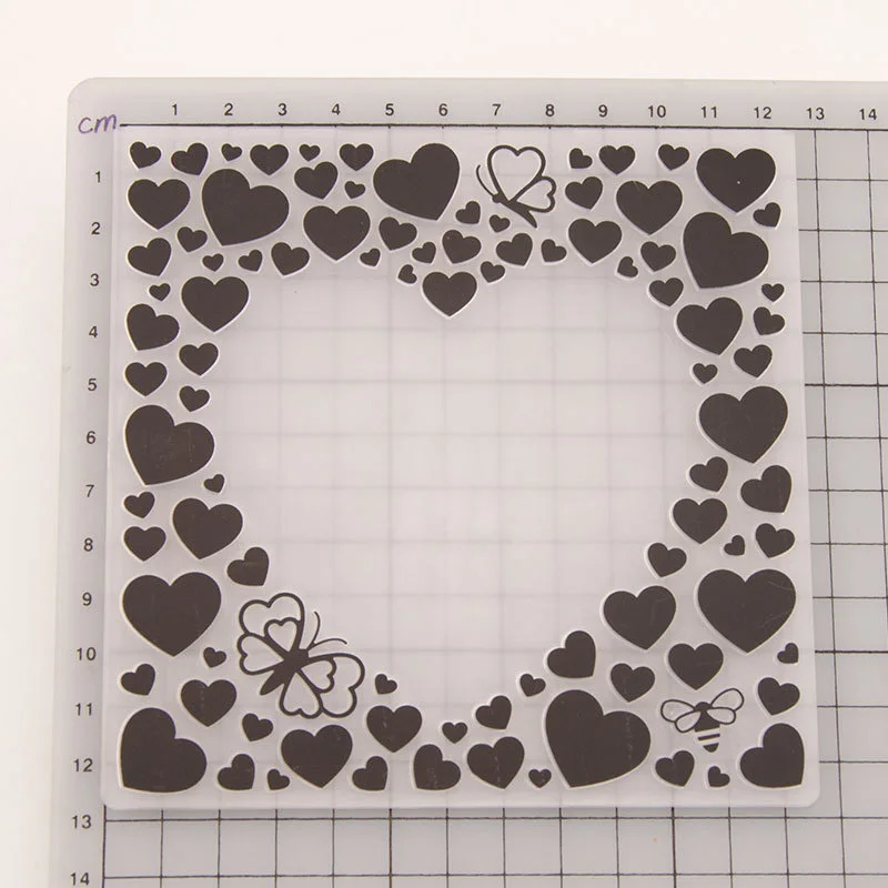 Heart Butterfly Embossing Folder 1