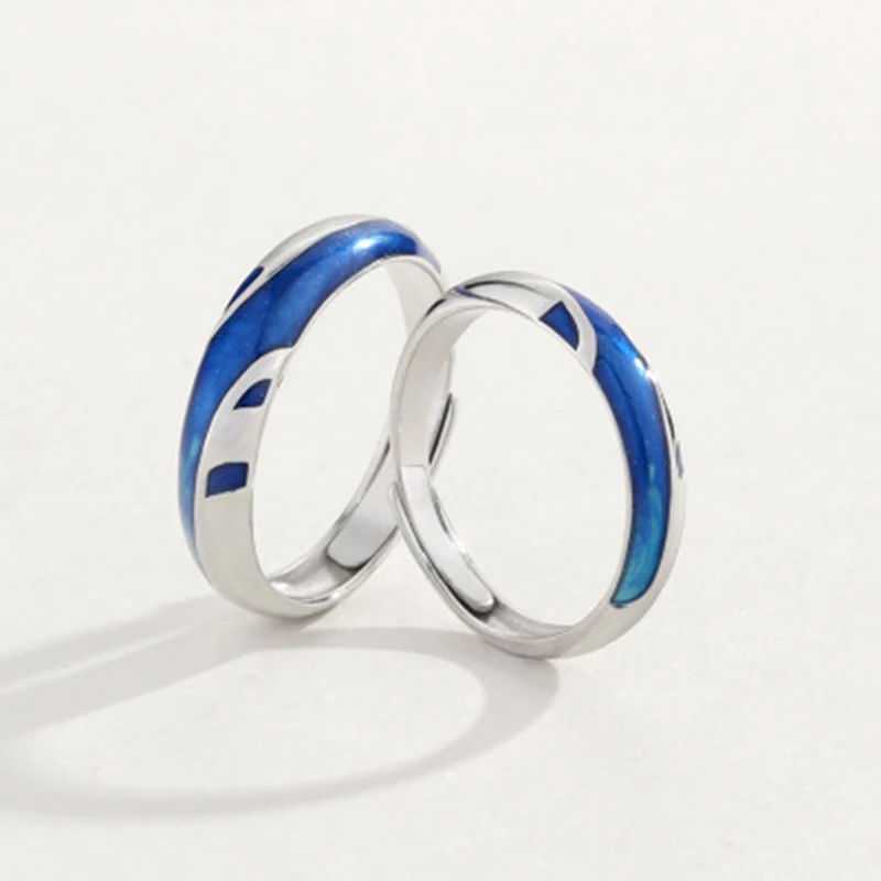 Lysigo 2019 New Arrival 100% S925 Silver Lovers’ Rings Water Mountain Love Ring for Women Engagement Wedding Rings Jewelry Boho (10)