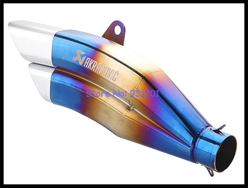 Entrada 51mm Akrapovic de Escape de la motocicleta escapar Moto silenciador tubo DB asesino Universal para Nmax Xmax MSX125 NC750X TRK502 etc