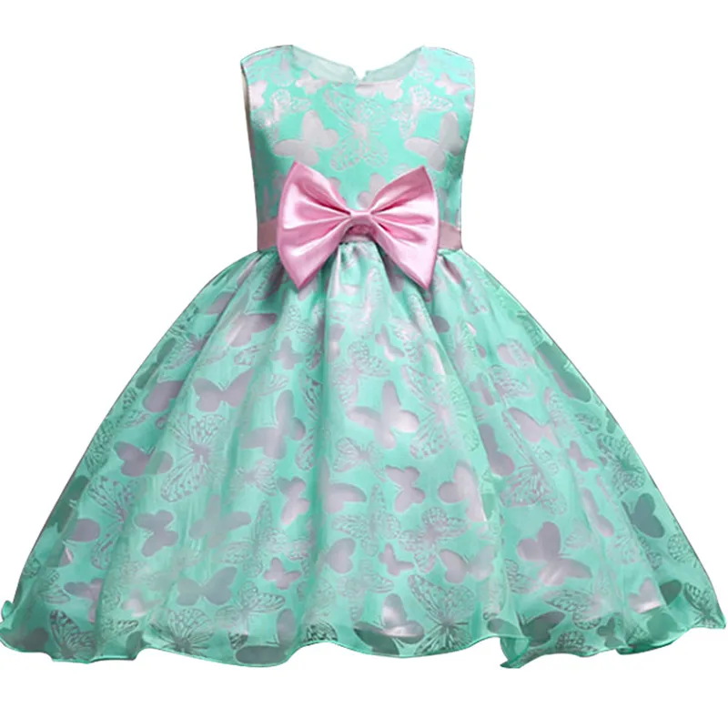 

3-10 years children dress princess dress girls European American butterfly dress Purple elegant wedding dress