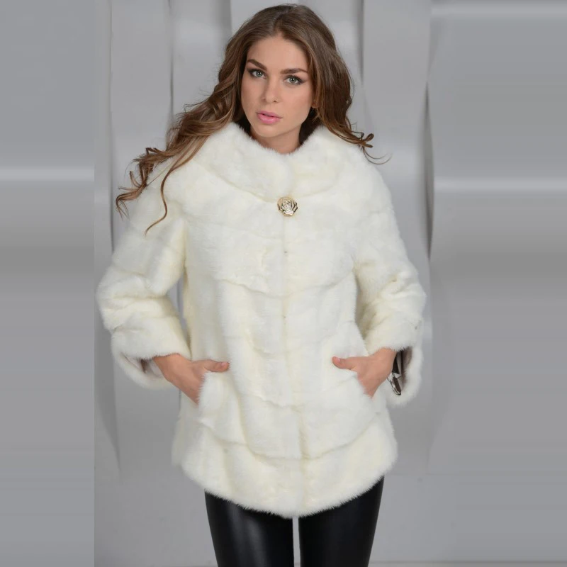 Фабричное модное пальто с кроликом, роскошная женская зимняя теплая верхняя одежда, повседневная куртка с натуральным мехом, цельная кожа, тонкая Офисная женская элегантная 12,11