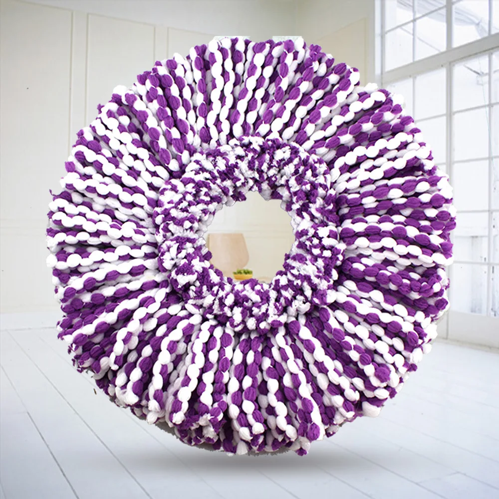 

1pc Replaceable Microfiber Cloth Mop Head Bathroom Super-absorbent Cleaning Mop Head Replace Cloth Cleaning Tool