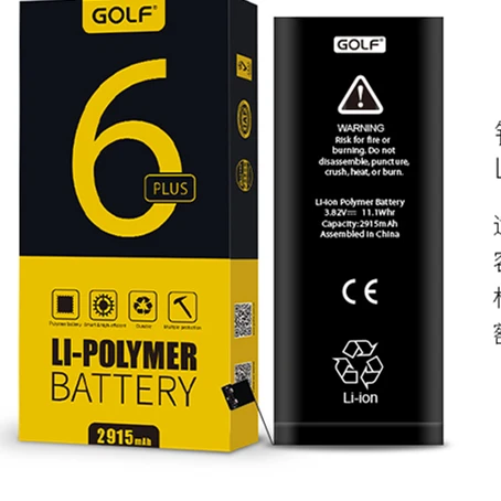 Original Quality GOLF 2915mAh New Battery For Apple iPhone 6 Plus Replacement Batteries With Machine Tools