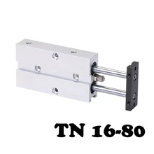 TN16*80 Two-axis double bar cylinder cylinder New Air Cylinder Double Shaft Rod 16mm Bore 80mm Stroke Pneumatic Cylinder цена TN16*80 Two-axis double bar cylinder cylinder New Air Cylinder Double Shaft Rod 16mm Bore 80mm Stroke Pneumatic Cylinder цены онлайн