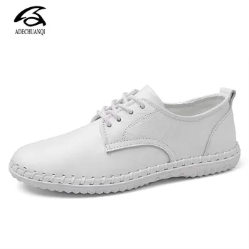 

New Men Shoes luxury Brand Genuine Leather Casual Driving Oxfords Shoes Men Loafers Moccasins Shoes for Men Flats