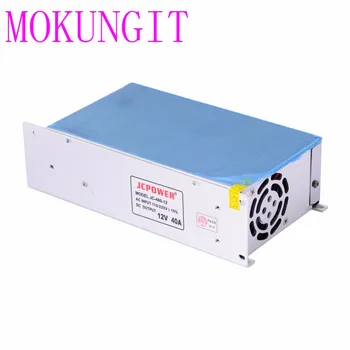 

Fast shipping 8pcs High quality 12V 40A 480W Switching Power Supply Driver for 5050 3528 LED Strip AC 100/220V Input to DC 12V
