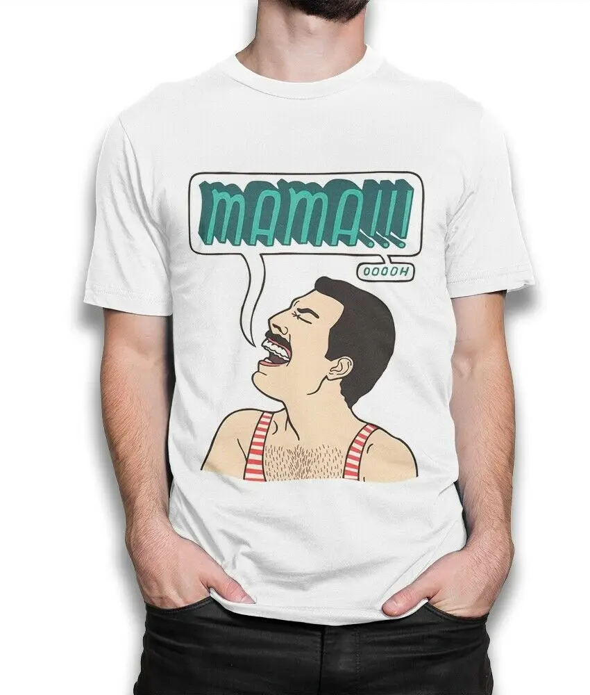 Freddie Mercury футболка с графикой Queener Rockting забавная из 100% хлопка скидка хит новая Fear