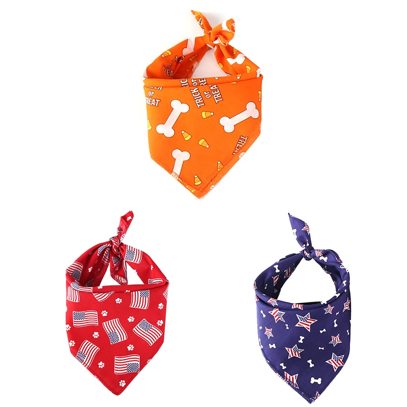 

New Adjustable Pet Dog Puppy Accessories Fashion Dog Scarf Triangular Bandage Nylon Bowtie Neckerchief Washable Pet Accessories
